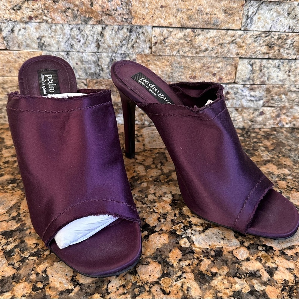 Pedro Garcia Satin Slide Sandal